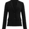 Black Slim-Fit Tailored Blazer