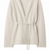Off-White Oversized Wrap Knit Sweater with Belt